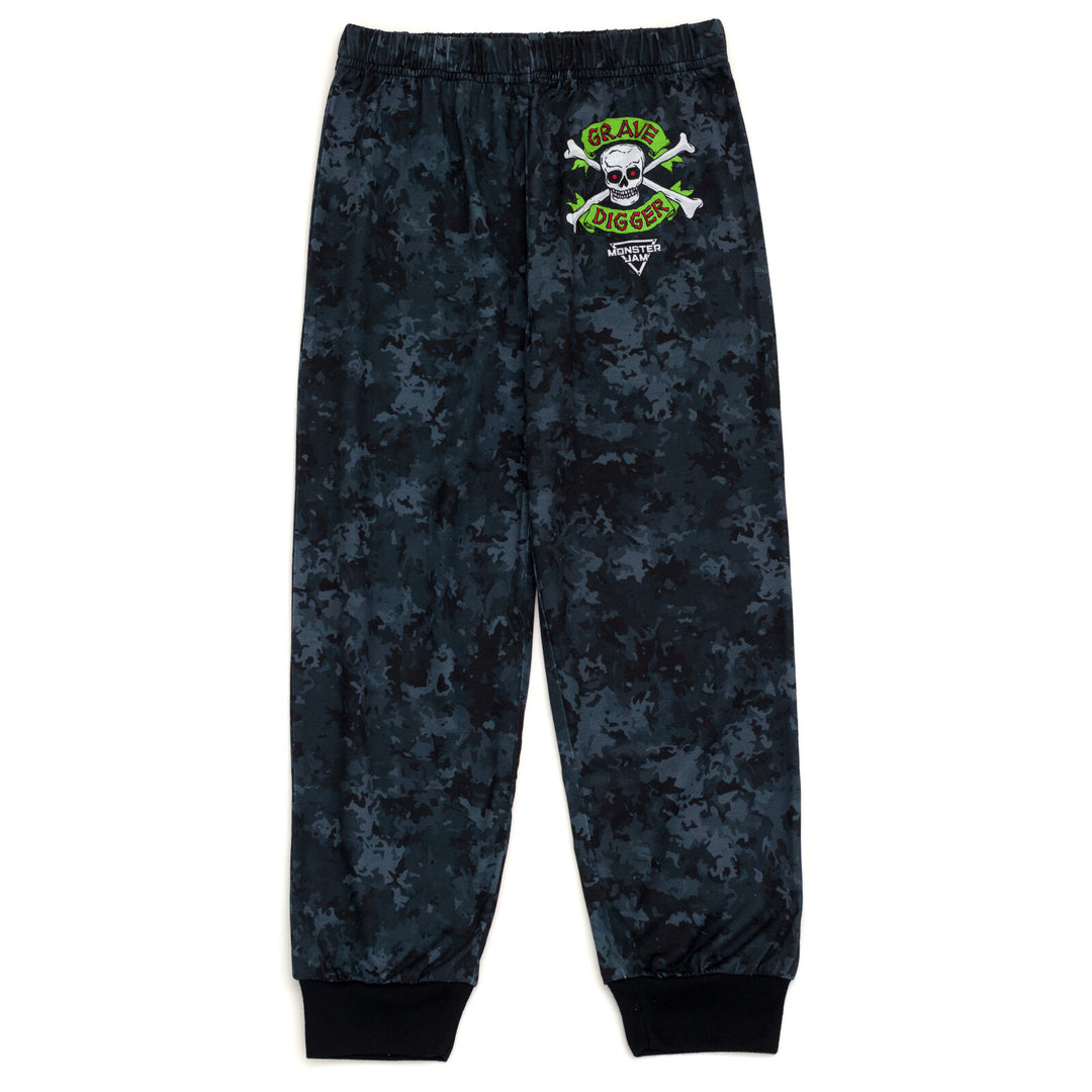 Monster Jam Grave Digger Pajama Shirt and Pants Sleep Set FREE