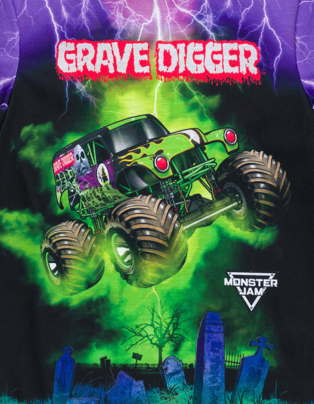 Monster Jam Grave Digger Pajama Shirt and Shorts Sleep Set