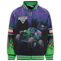 Monster Jam Grave Digger Varsity Zip Up Bomber Jacket