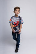 Monster Jam Marvel's Monster Trucks Iron Man Athletic T-Shirt