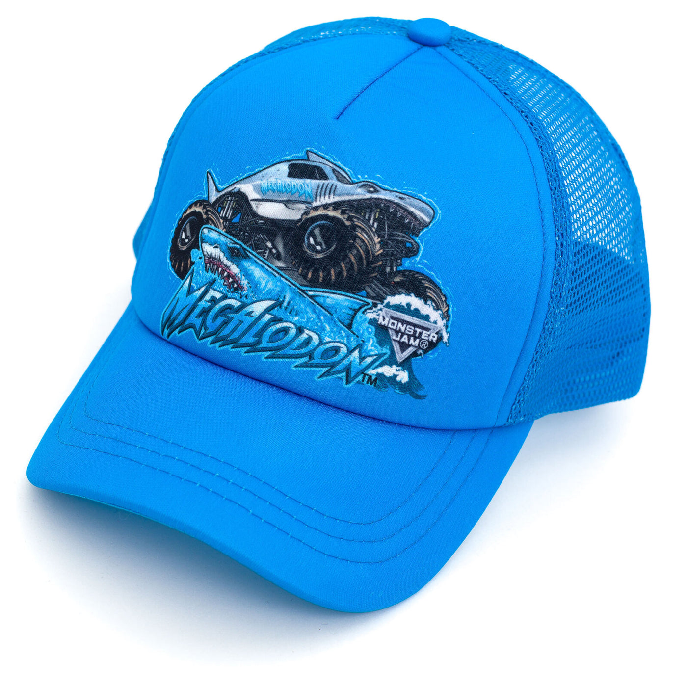 Monster Jam Megalodon Mesh Adjustable Snapback Baseball Cap Hat