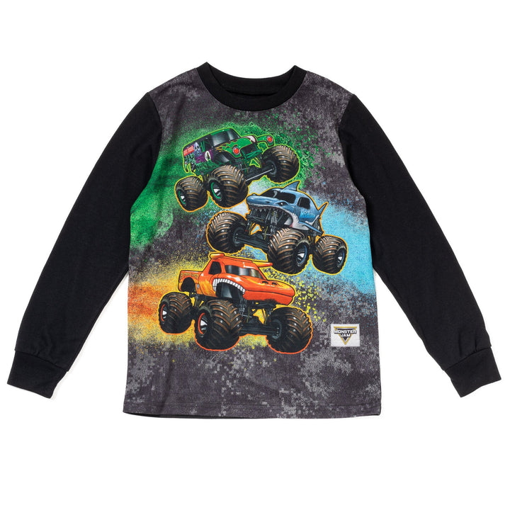 Monster Jam Pullover Pajama Shirt and Pants Sleep Set - imagikids