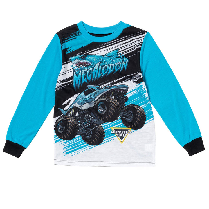 Monster Jam Pullover Pajama Shirt and Pants Sleep Set - imagikids