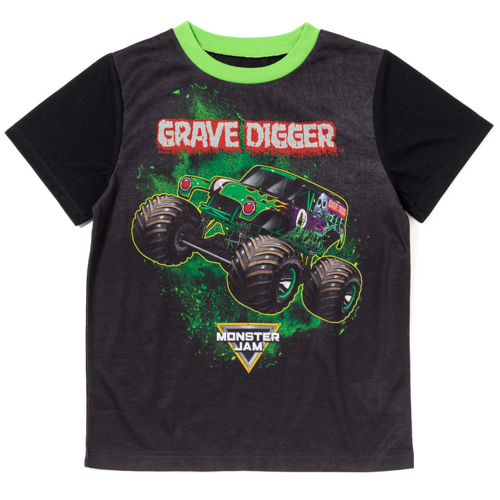 Monster Jam Pullover Pajama Shirt and Shorts Sleep Set