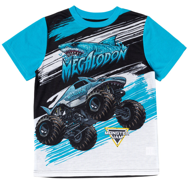 Monster Jam Pullover Pajama Shirt and Shorts Sleep Set