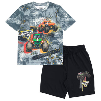 Monster Jam T - Shirt and Shorts Outfit Set - imagikids