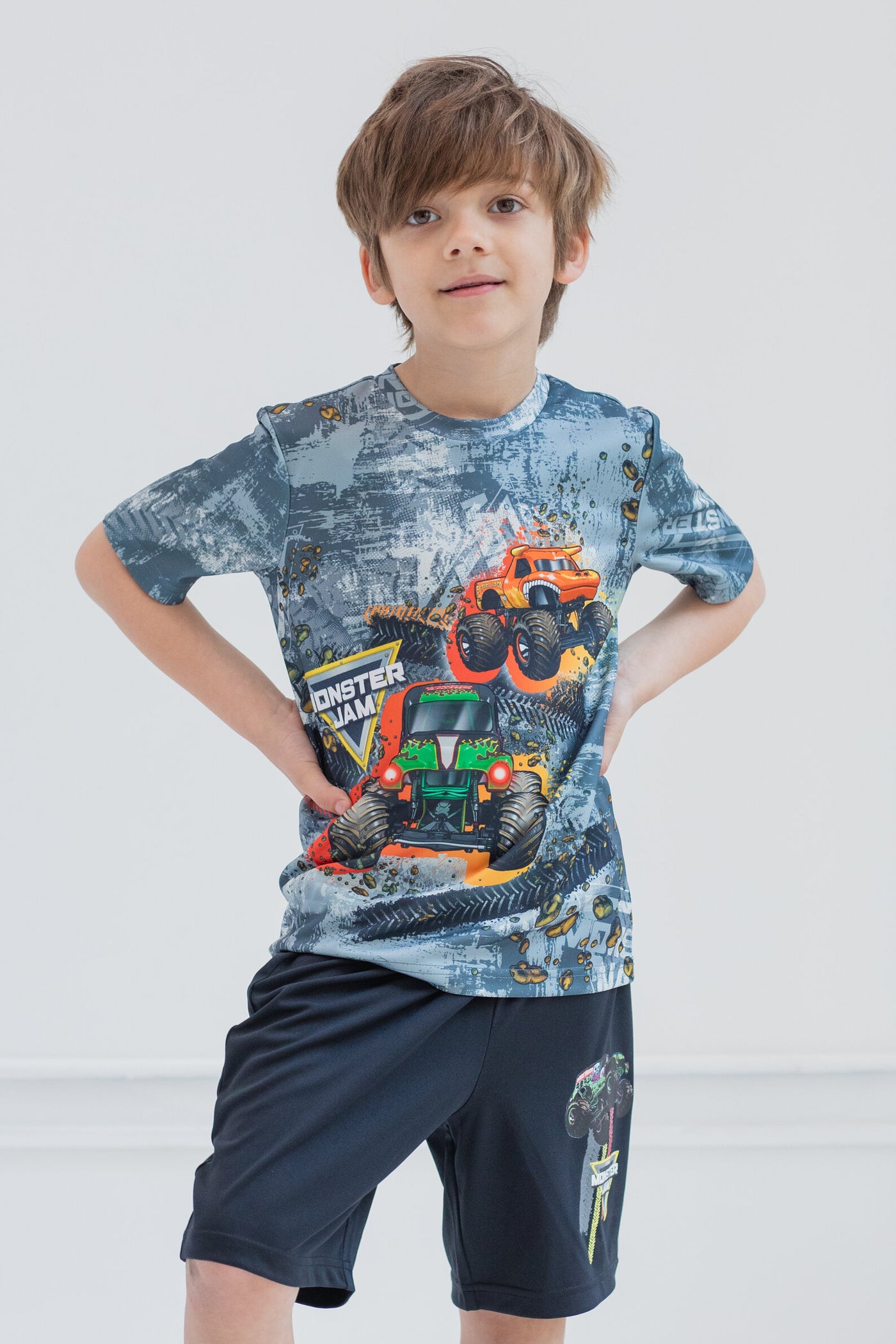 Monster Jam T-Shirt and Shorts Outfit Set