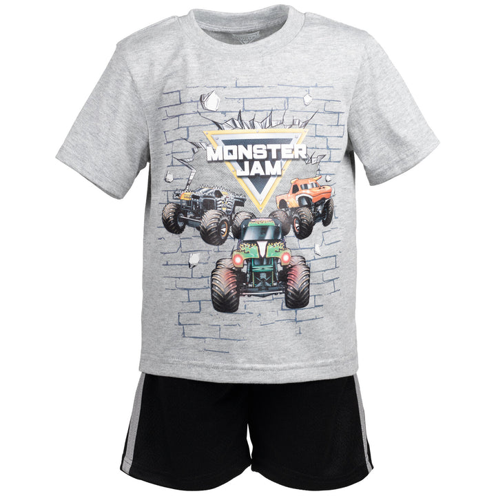 Monster Jam Breathable Graphic T-Shirt & Breathable Shorts