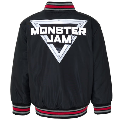 Monster Jam Zip Up Varsity Bomber Jacket