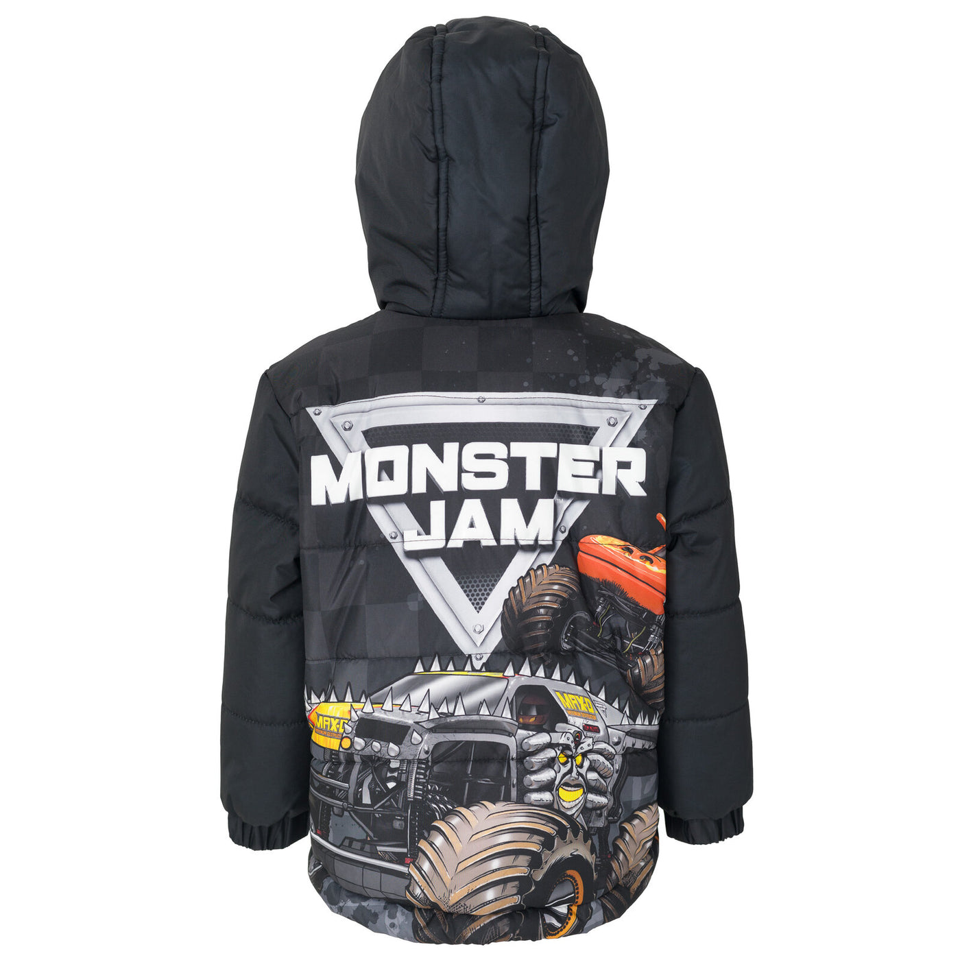 Monster Jam Zip Up Winter Coat Puffer Jacket