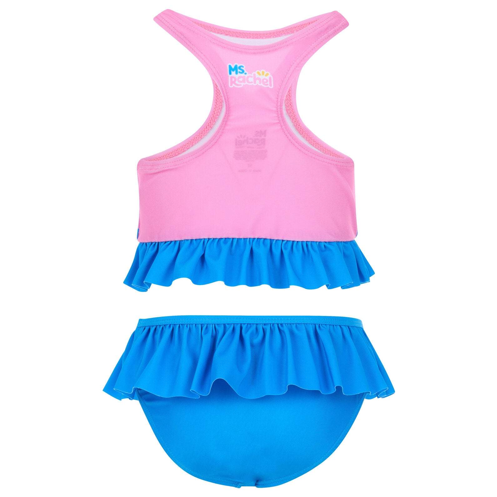 Ms. Rachel Racerback UPF 50+ Peplum Tankini Top and Bikini Bottom