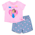 Ms. Rachel T-Shirt and Chambray Shorts Outfit Set