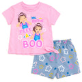 Ms. Rachel T-Shirt and Chambray Shorts Outfit Set