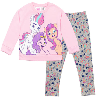 My Little Pony Fleece Sweatshirt and Leggings Outfit Set