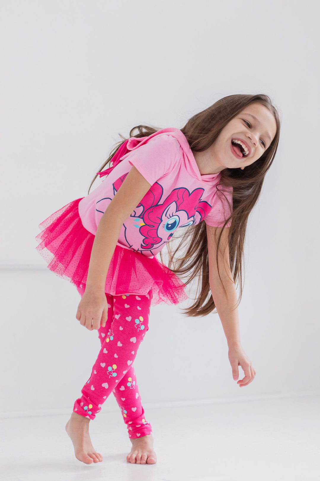 My Little Pony Pinkie Pie Cosplay Peplum camiseta y polainas