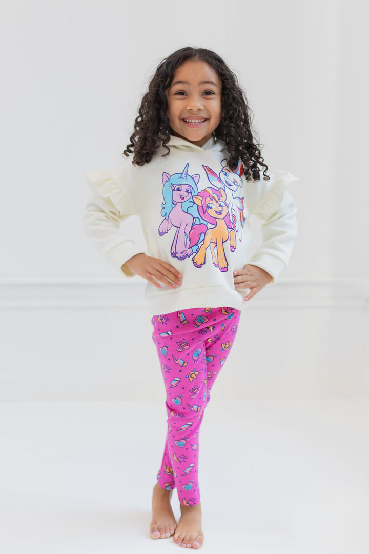 My Little Pony - Conjunto de sudadera con capucha y leggings de forro polar