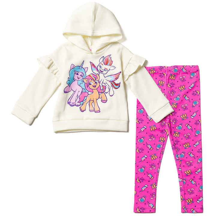 My Little Pony - Conjunto de sudadera con capucha y leggings de forro polar