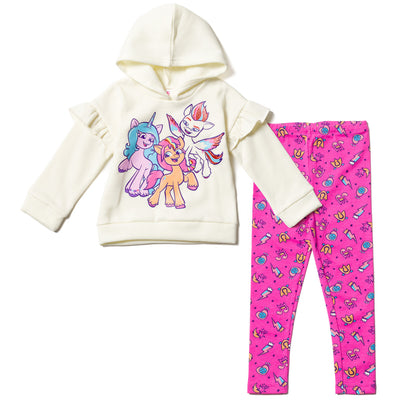 My Little Pony Fleece Hoodie and Leggings Outfit Set
