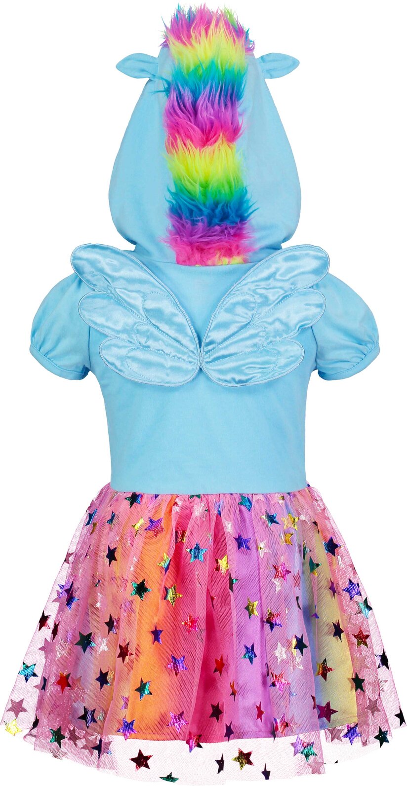 My Little Pony Rainbow Dash Toddler Girls Cosplay Tulle Dress Blue 4T My Little Pony Rainbow Dash Toddler Girls Cosplay Tulle Dress Blue 4T