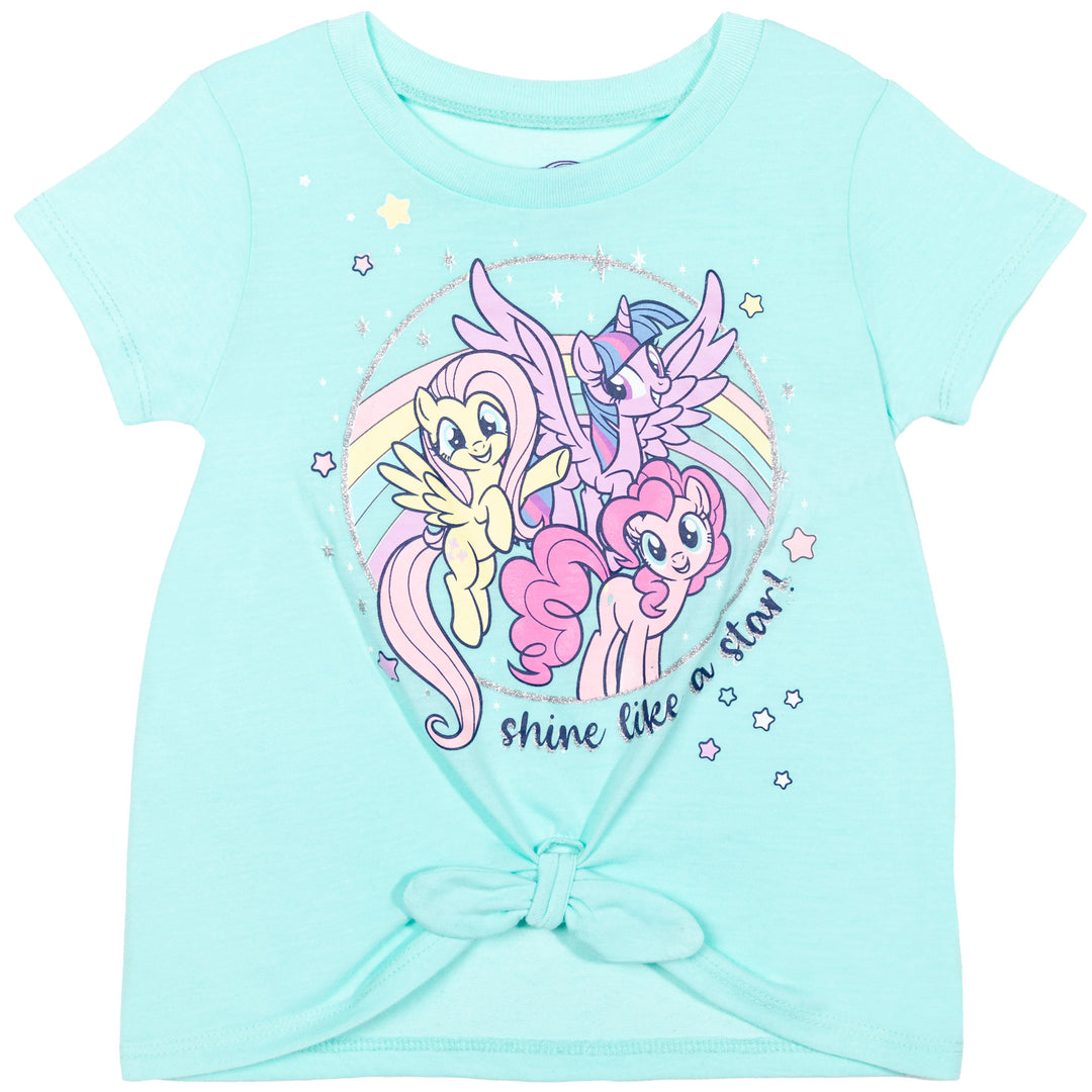 Conjunto de camiseta gráfica y pantalones cortos de My Little Pony