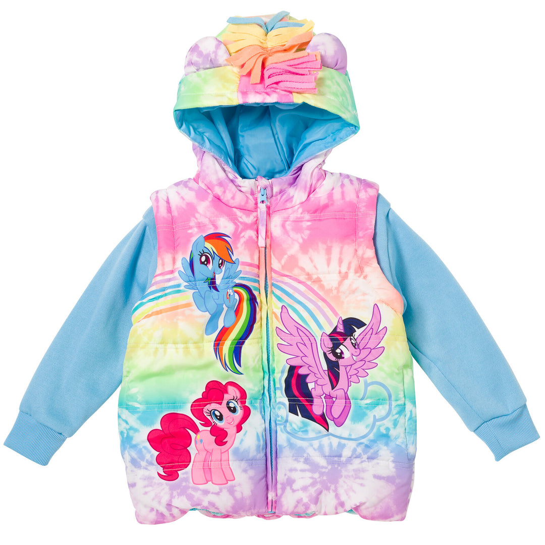 My Little Pony Zip Up Vest 2fer Jacket