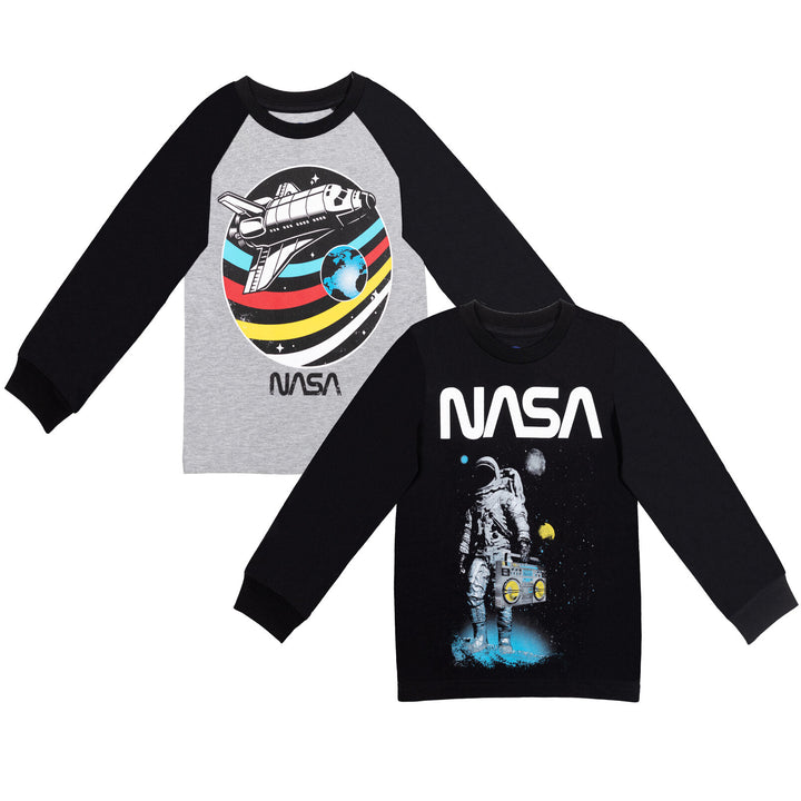 NASA Astronaut 2 Pack Long Sleeve Graphic T-Shirt