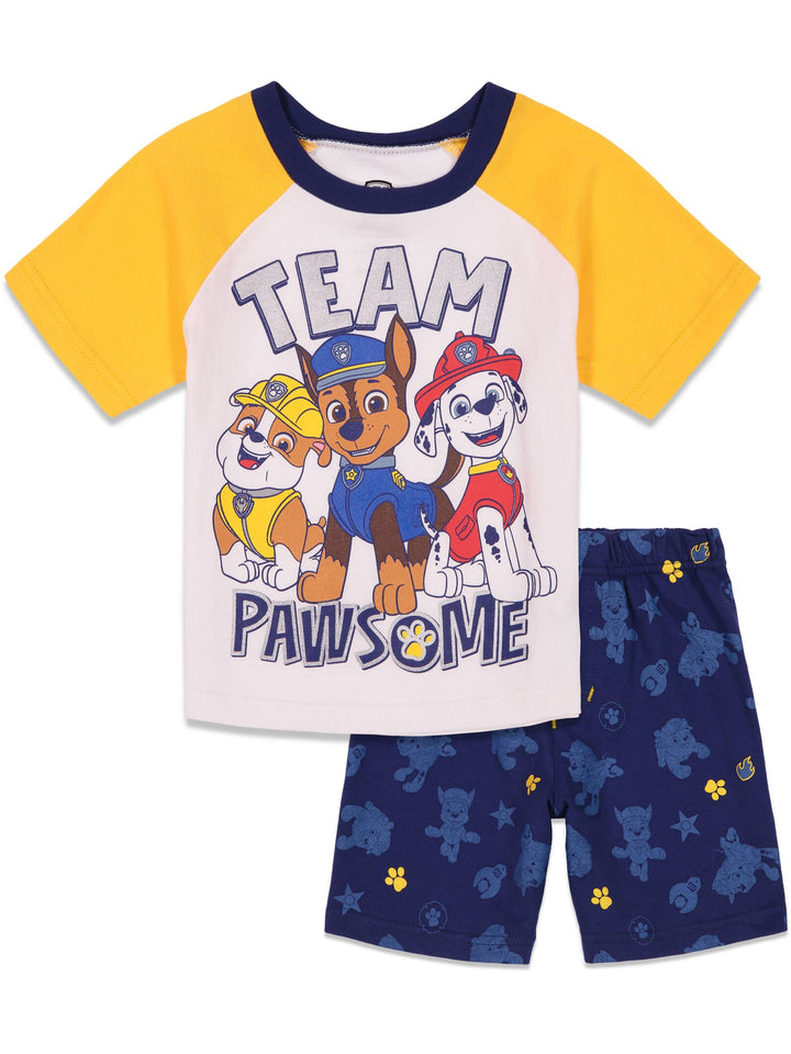 Nickelodeon Paw Patrol Pullover T-Shirt and French Terry Shorts Outfit Set