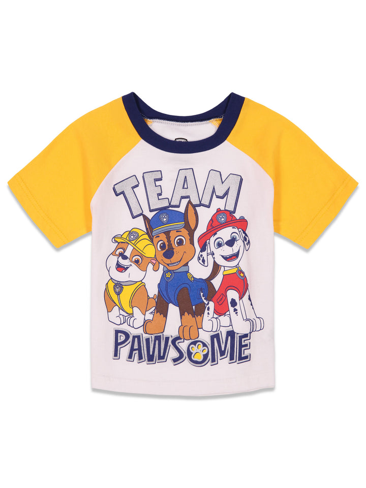 Nickelodeon Paw Patrol Pullover T-Shirt and French Terry Shorts Outfit Set