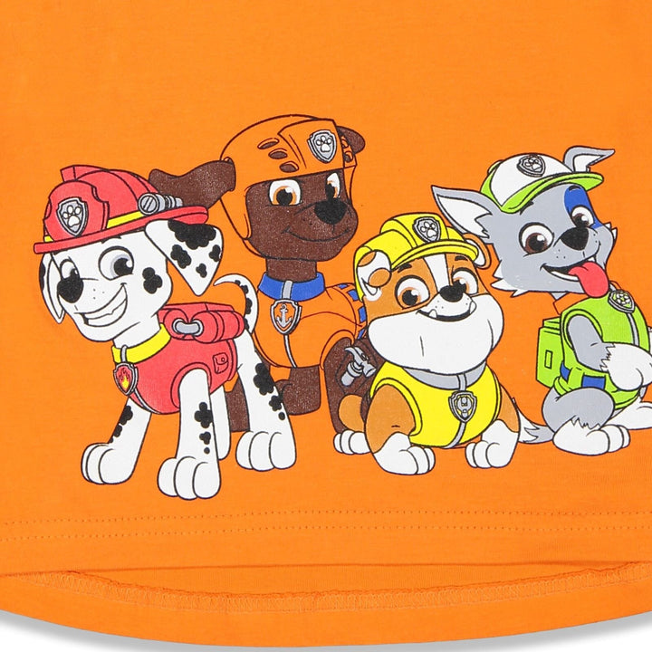 Nickelodeon Paw Patrol T-Shirt and Bike Shorts French Terry Outfit Set