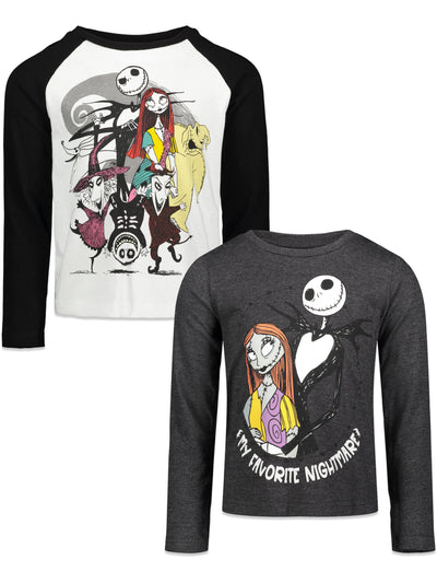 Nightmare Before Christmas 2 Pack Long Sleeve Graphic T-Shirts