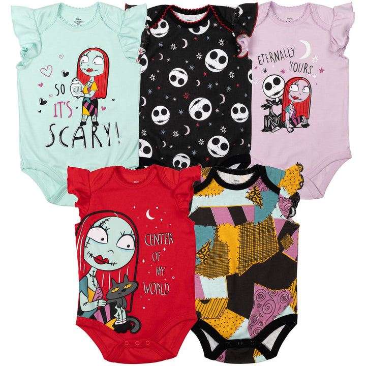 Nightmare Before Christmas 5 Pack Bodysuits