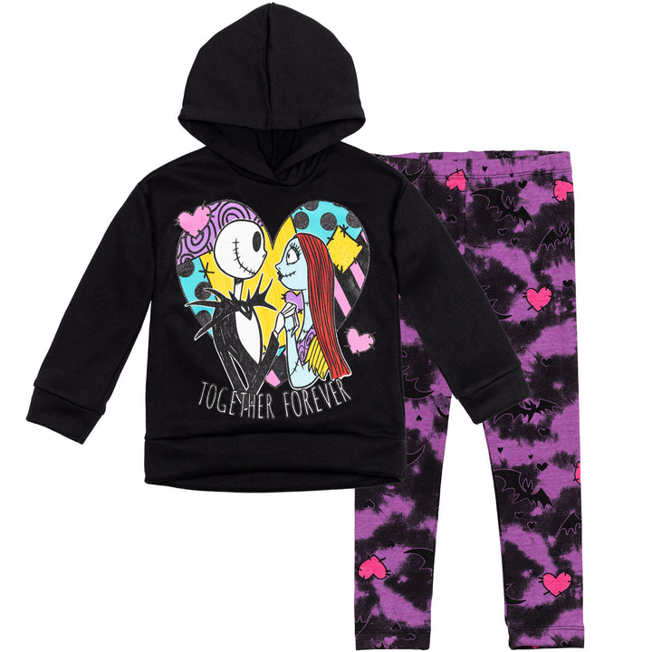 Nightmare Before Christmas Fleece Hoodie and Leggings Outfit Set