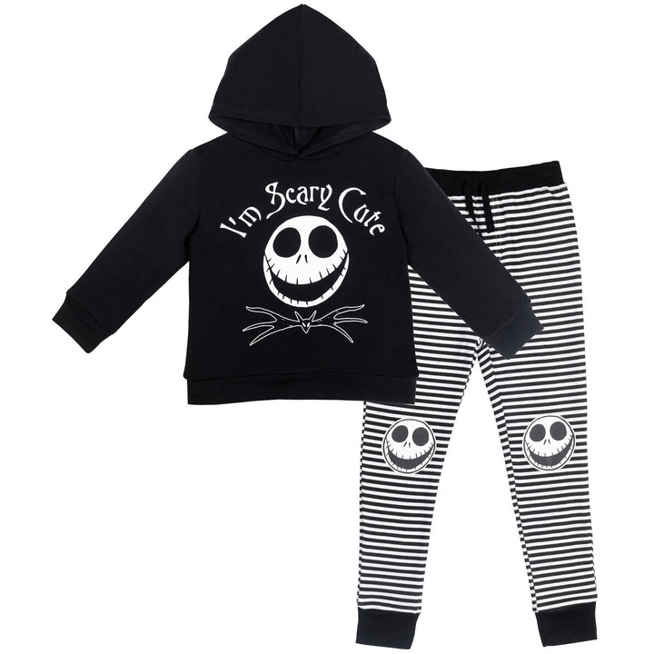 Pesadilla antes de Navidad Jack Skellington Fleece Pullover Sudadera con capucha y conjunto de pantalones