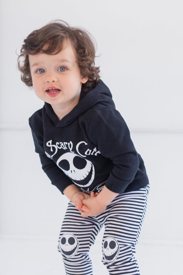 Pesadilla antes de Navidad Jack Skellington Fleece Pullover Sudadera con capucha y conjunto de pantalones