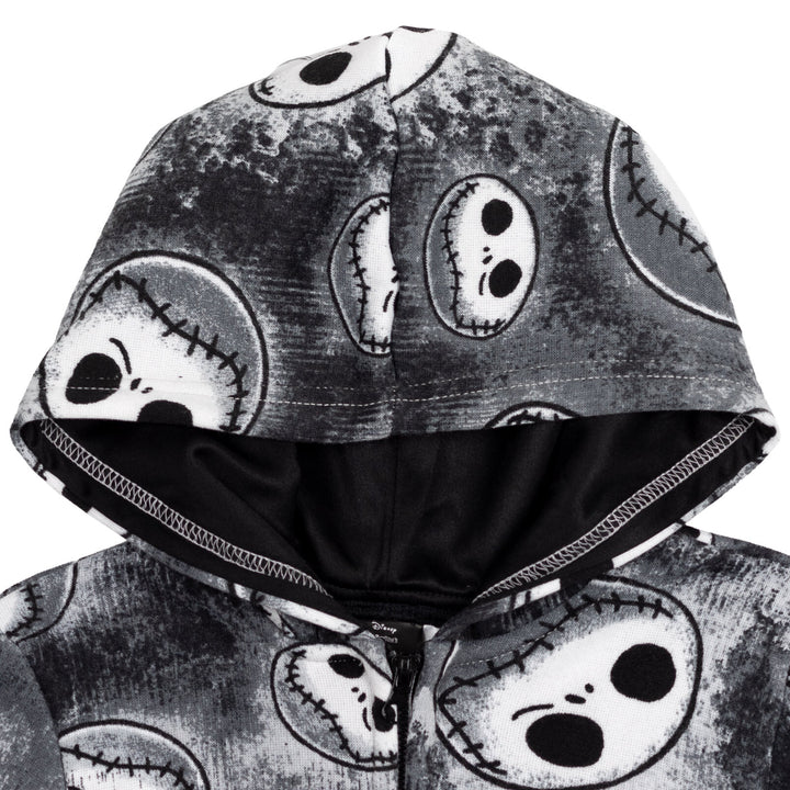 Nightmare Before Christmas Jack Skellington Fleece Zip Up Hoodie