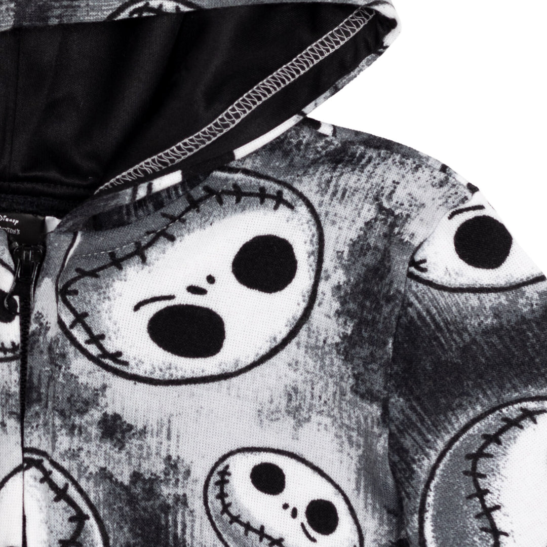 Nightmare Before Christmas Jack Skellington Fleece Zip Up Hoodie