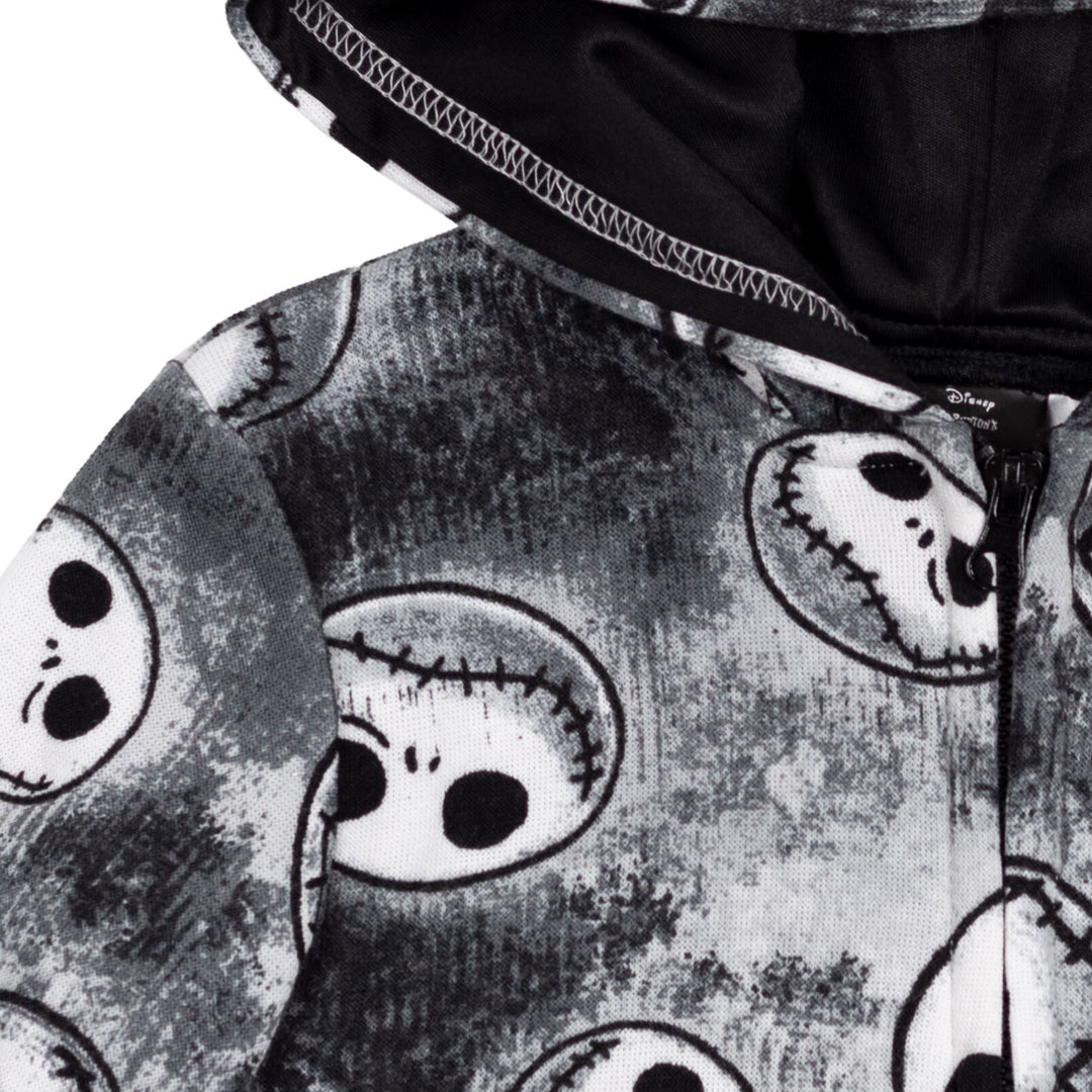 Nightmare Before Christmas Jack Skellington Fleece Zip Up Hoodie