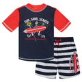 Nightmare Before Christmas Jack Skellington Rash Guard and Swim Trunks UPF 50+ Outfit Set