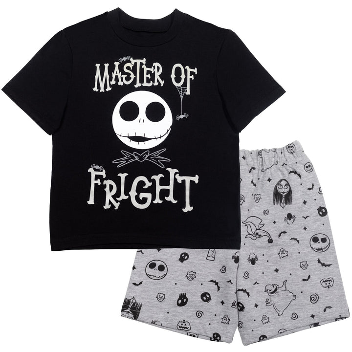 Conjunto de camiseta de manga corta y pantalones cortos de Pesadilla antes de Navidad de Disney