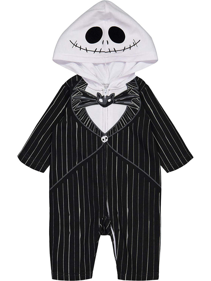 Nightmare Before Christmas Jack Skellington Zip Up Costume Coverall