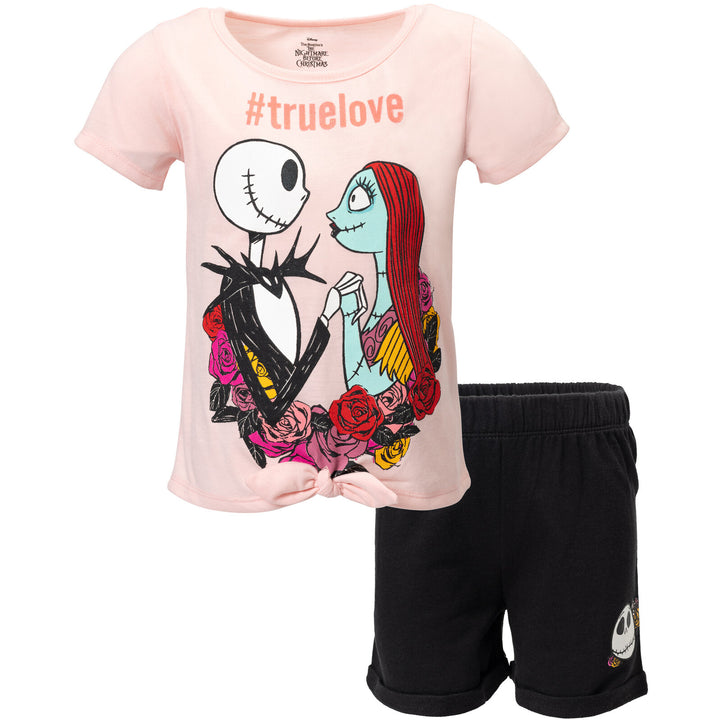 Nightmare Before Christmas Pullover Graphic T-Shirt & French Terry Shorts