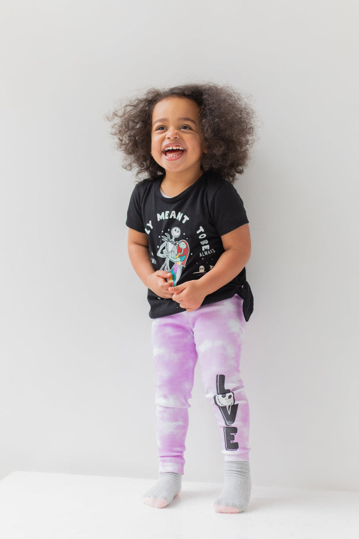 Nightmare Before Christmas T-Shirt and Leggings Outfit Set