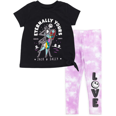 Nightmare Before Christmas T-Shirt and Leggings Outfit Set