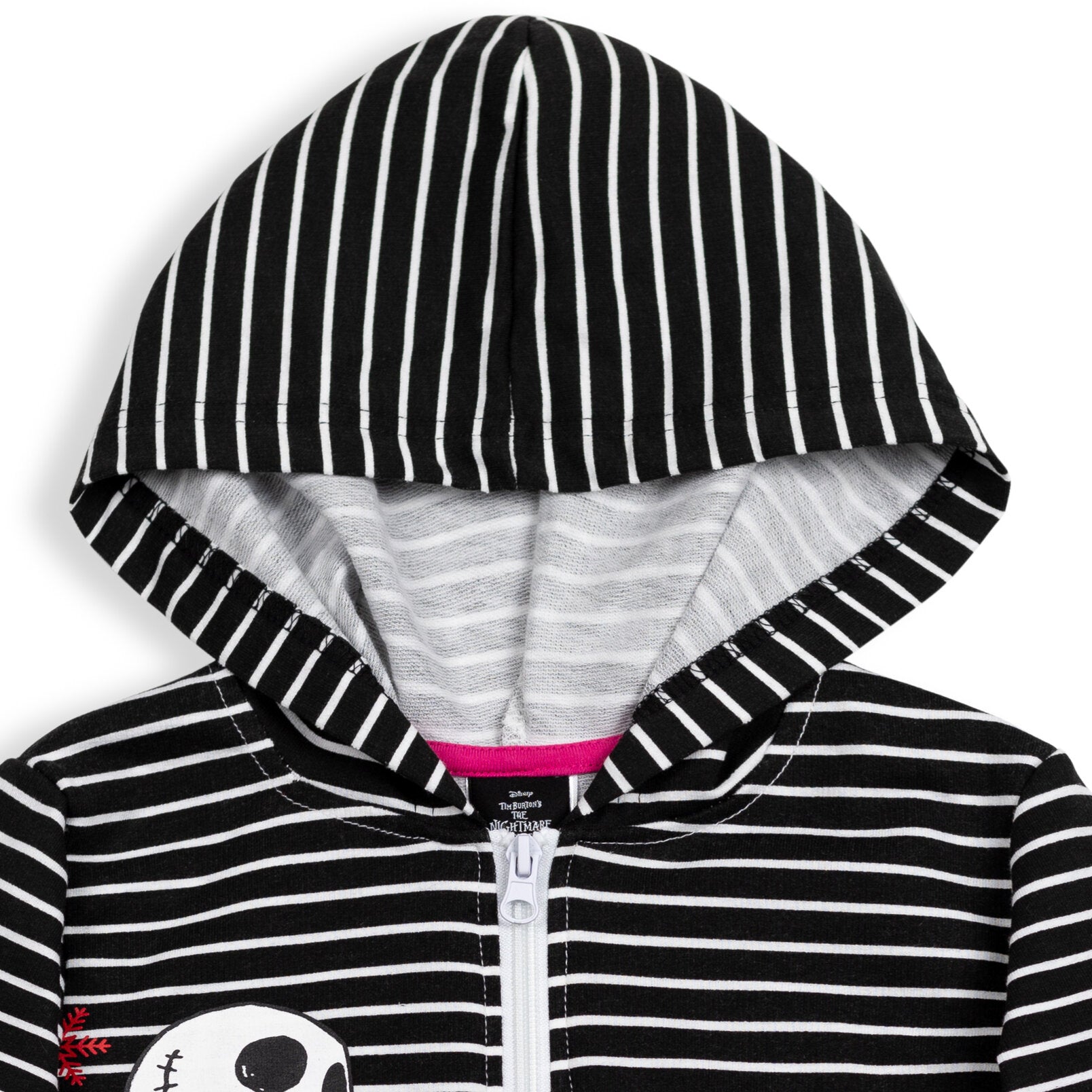 Little Sleepies Nightmare hot before Christmas Zip Hoodie size 6