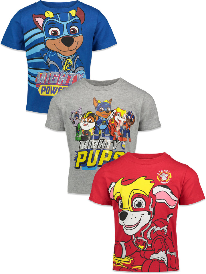 Paquete de 3 cachorros poderosos Camiseta gráfica