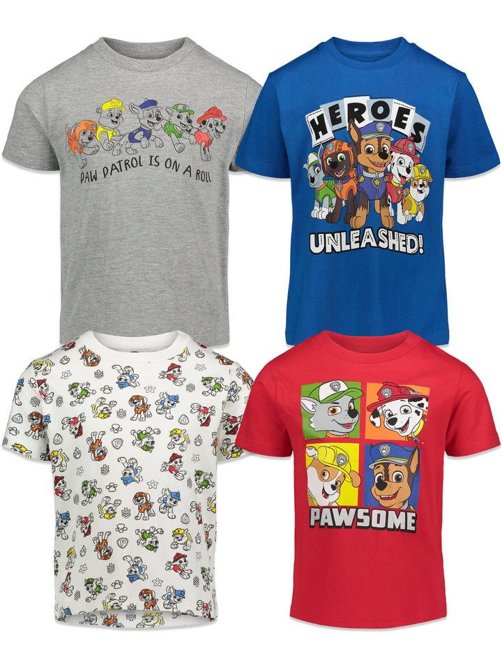 Paw Patrol 4 Pack Graphic T-Shirt