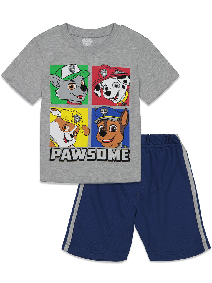 Paw Patrol T-Shirt and Mesh Shorts Outfit Set