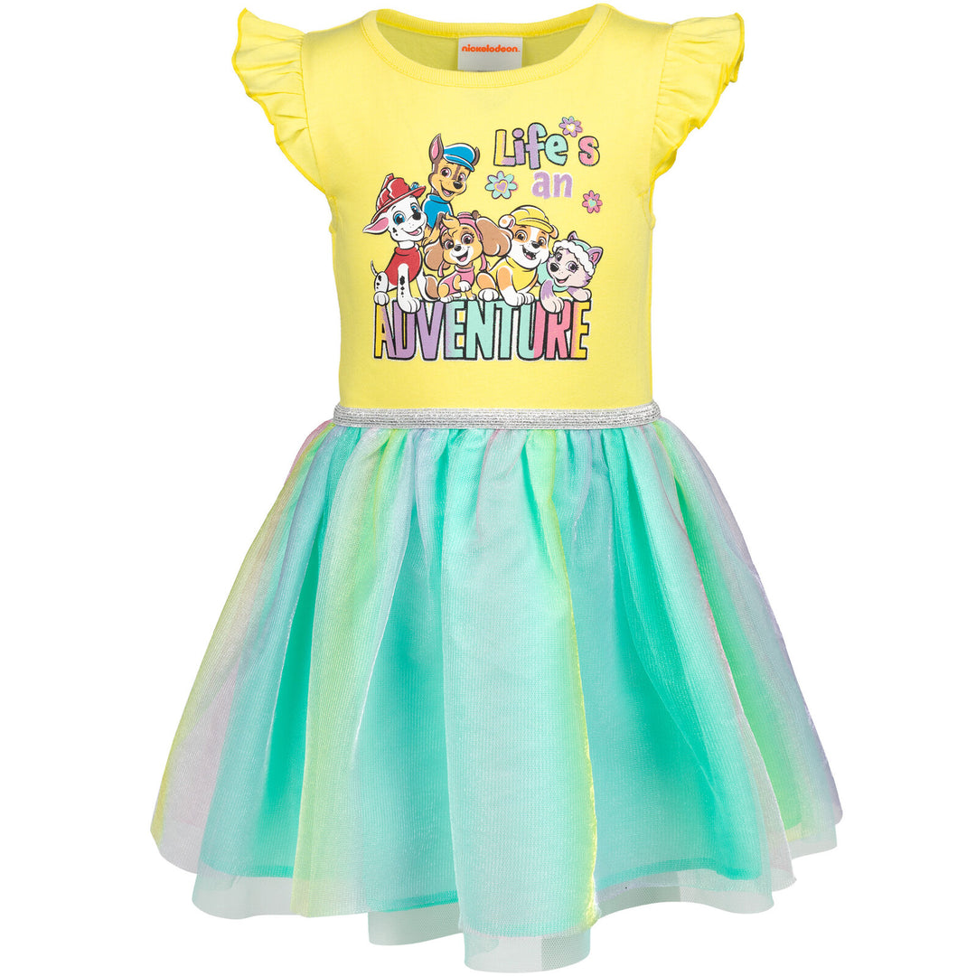 Paw Patrol Little Girls Dress - Yellow Paw Patrol Little Girls Dress - Yellow