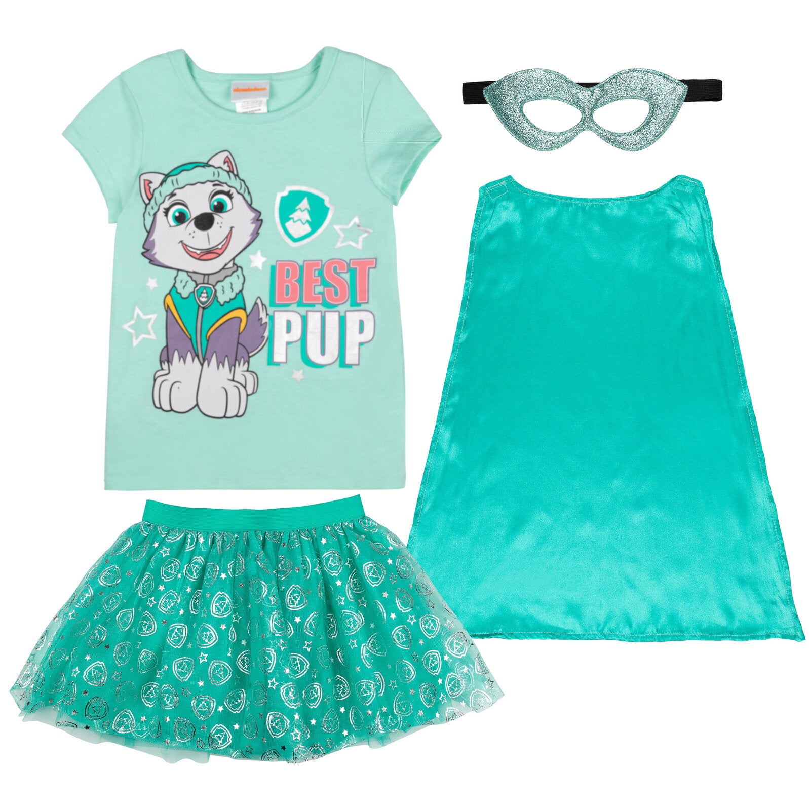 Paw Patrol T-Shirt Bambina 4 Anni – Maglietta Compleanno Con Everest, Colore Porpora, 100% Cotone, Vestibilità Slim, Taglie 2-10 Anni, Licenza Ufficiale