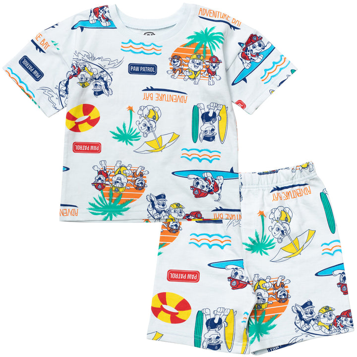 Paw Patrol French Terry T-Shirt and Shorts Outfit Set